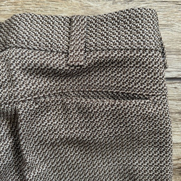 Vintage Sears Perma Prest Pants Brown Flat Front Slacks - Picture 7 of 8